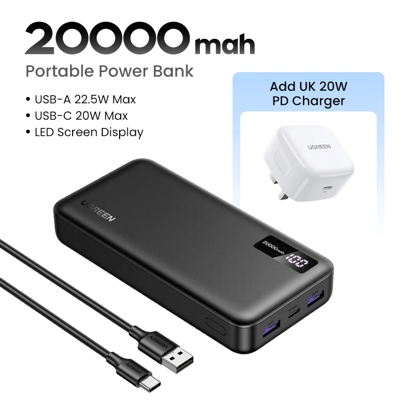 20000mAh UK Charger