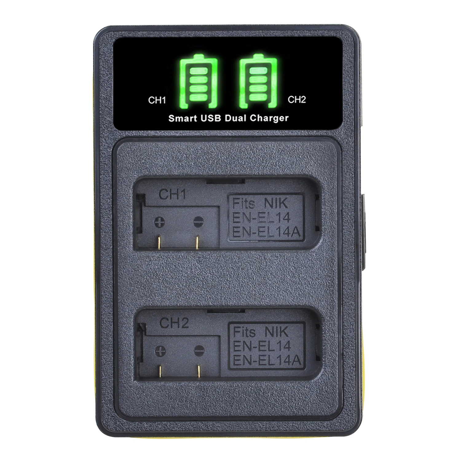 EN-EL14 EL14a ENEL14 Cargador de batería para Nikon D5200 D3100 D3200 D5100 P7000 P7100 MH-24 Cargador - imagen 2