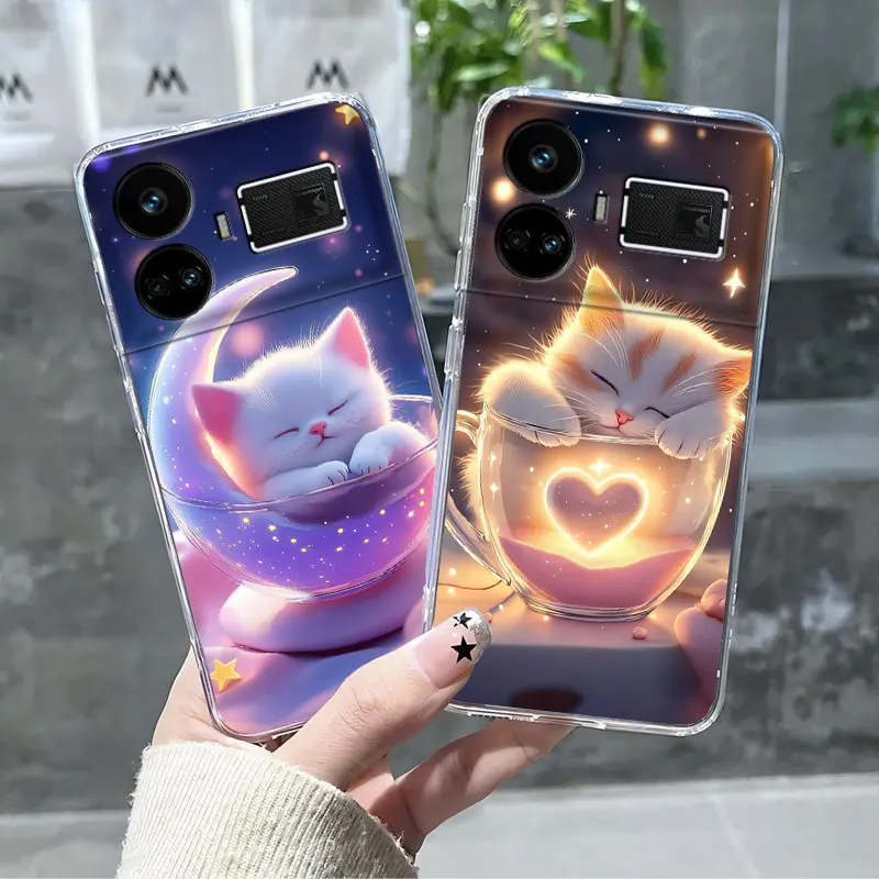 Para Realme GT Neo 5 GT5 240W GT3 GT2 Pro funda para Realme GT Neo 3T GT2 mármol claro suave funda de teléfono de silicona flor Fundas - imagen 3