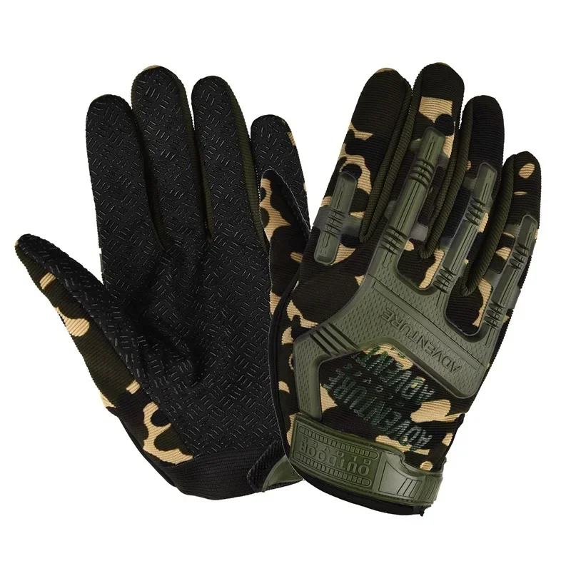 Guantes tácticos militares del ejército con pantalla táctil para hombres y mujeres, guantes de dedo completo para Paintball Airsoft, combate, motocicleta, nudillos duros - imagen 3