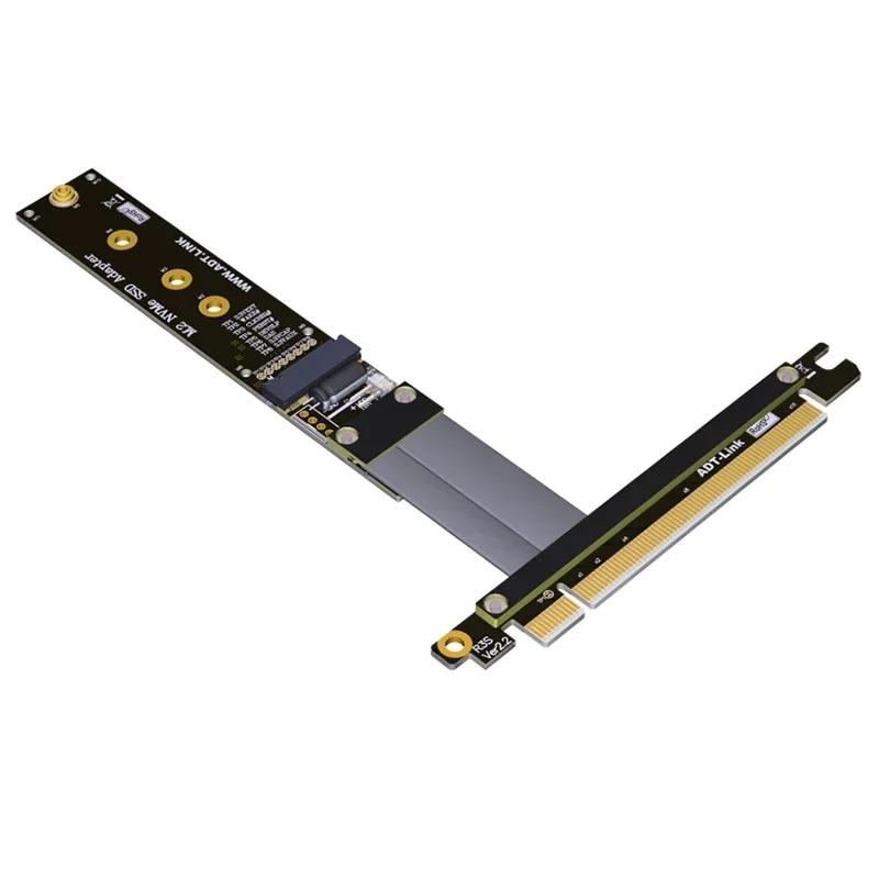 Cable de extensión PCIe X16 a M.2 NVME M2 NVMe SSD adaptador de unidad de estado sólido tarjeta de expansión compatible con PCI-E3.0 16X Gen3 32G/bps