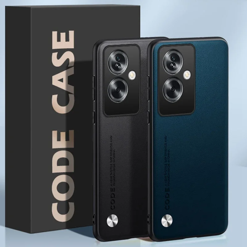 Funda de cuero PU de lujo para OPPO A79, A1, A2 Pro, 5G, funda trasera de silicona mate, funda de teléfono de protección completa para OPPO A2X, A2M - imagen 4