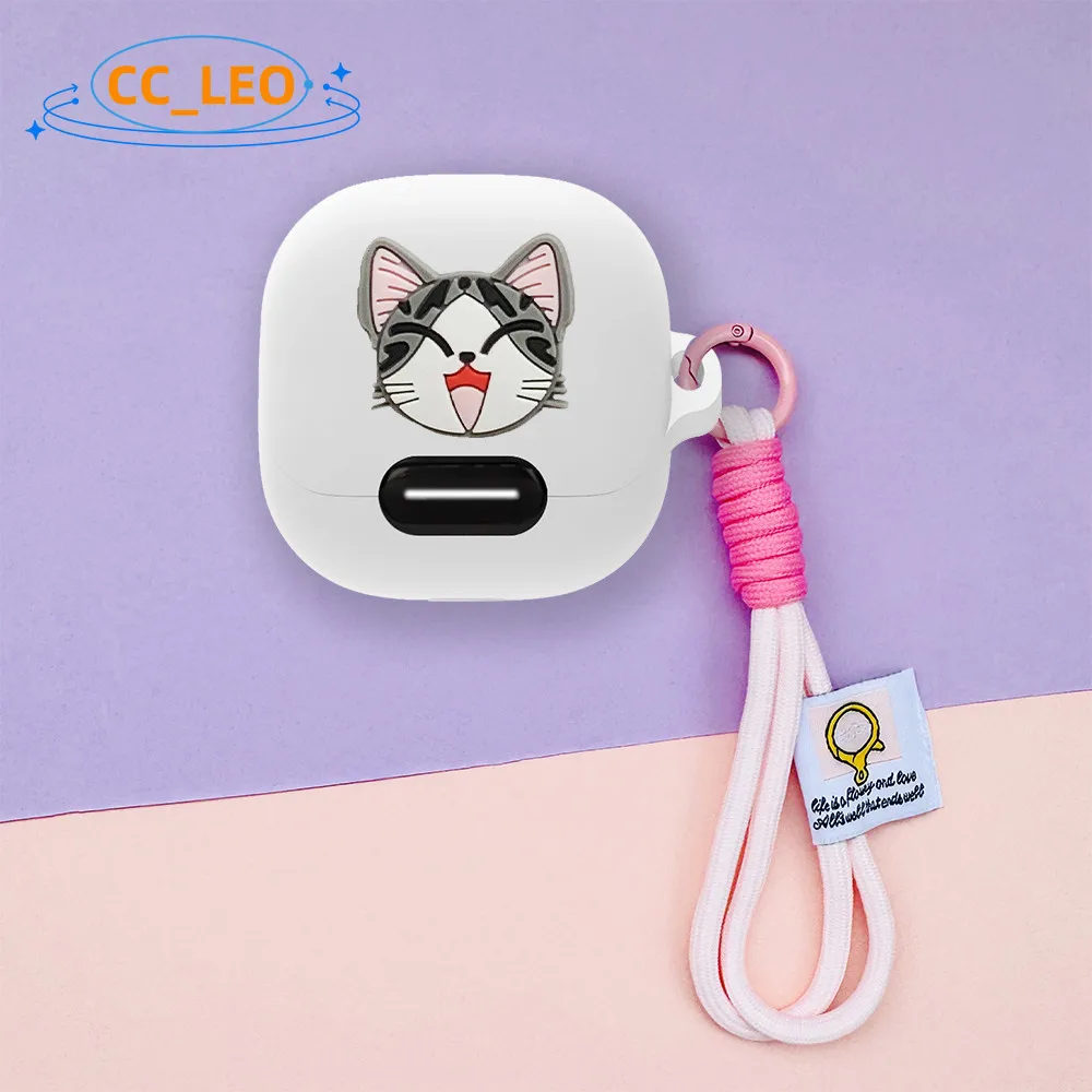 Funda protectora suave de silicona para Anker Soundcore Liberty 4 NC, bonito colgante con cordón, Soundcore Liberty 4 NC - imagen 3