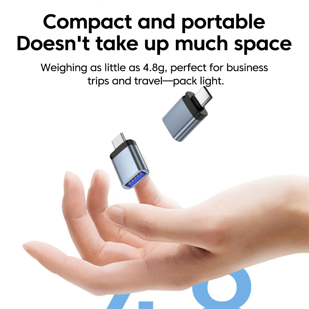 Convertidor de Cable USB, adaptador USB3.0 a USB C, adaptador Ios a tipo C de transferencia rápida para IPhone 15 14 13 Pro Huawei Xiaomi Samsung - imagen 2