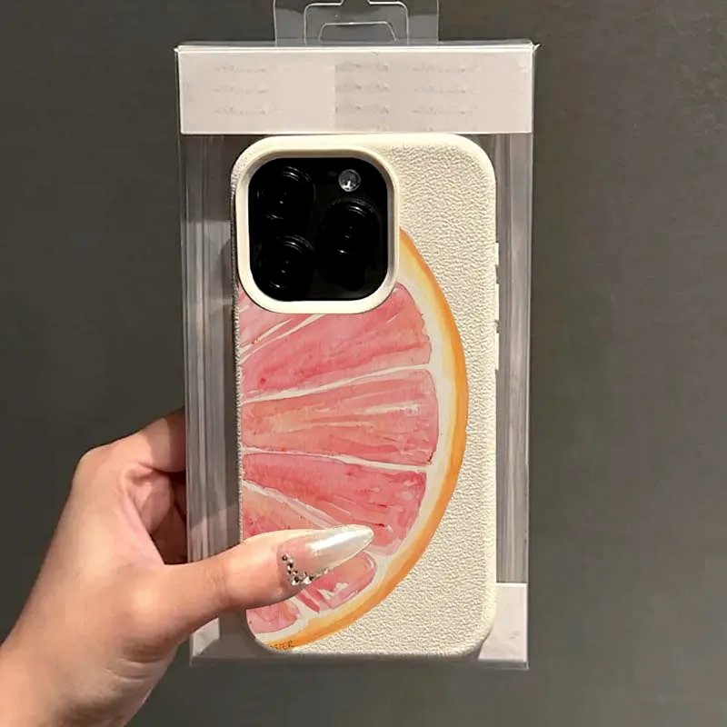 Minalis-funda de teléfono con frutas pintadas a mano, acuarela, para iPhone 16, 15, 14, 13, 12, 11 Pro Max, XS, X, XR, 16 Plus, 16E, funda de silicona suave - imagen 5