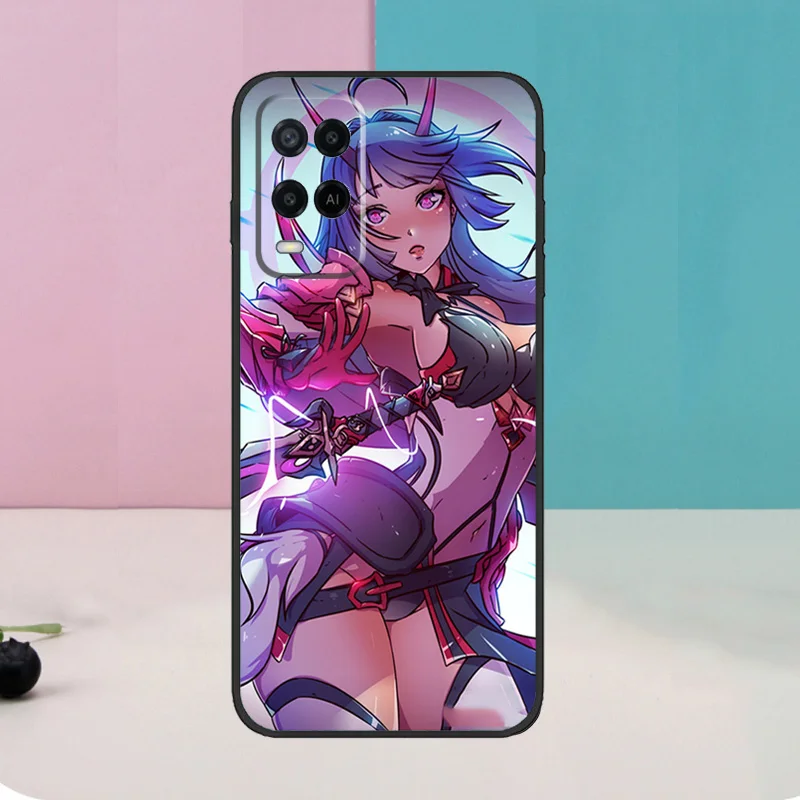 Funda Herrscher of Thunder Honkai Impact 3 para Oppo A40 A60 A80 A76 A96 A16 A17 A57 A18 A38 A58 A78 A98 A15 A54 A74 A94 A6 A5 Pro - imagen 5