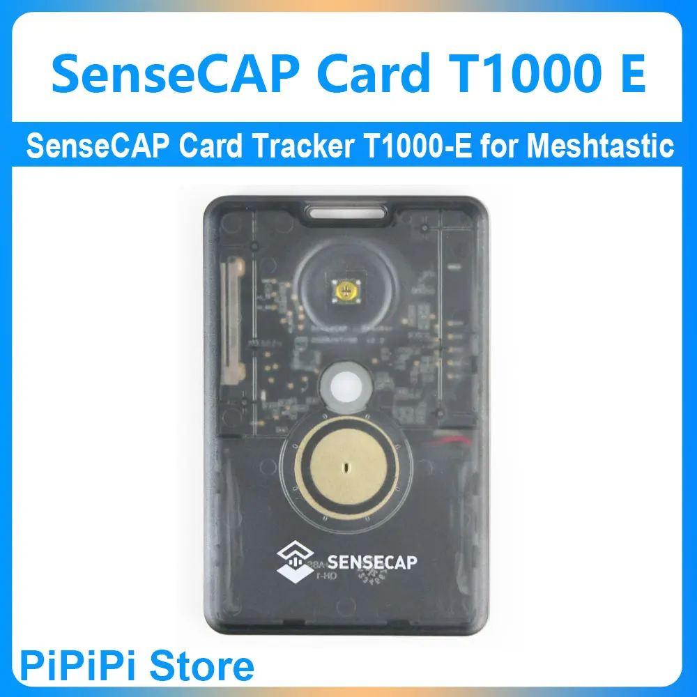 Rastreador de tarjetas SenseCAP T1000 E para meshtastico con LR1110,nRF52840,AG3335 GPS, IP65 Posicionamiento interior y exterior, Sensor de movimiento