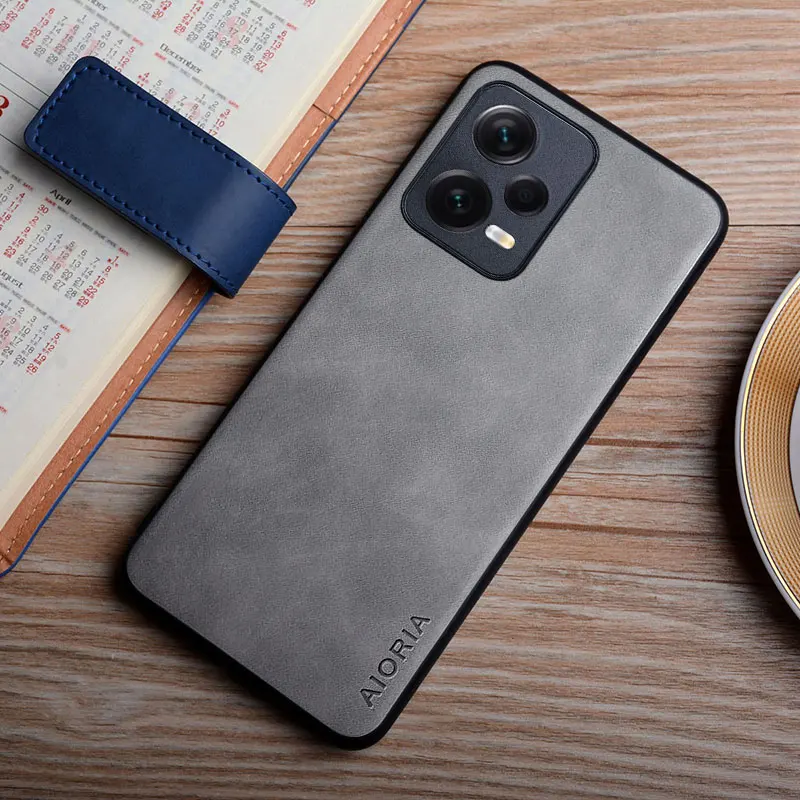 Funda de cuero pu para Redmi Note 12 Pro Plus 12S 4G 5G, tacto suave, premium, duradera - imagen 4