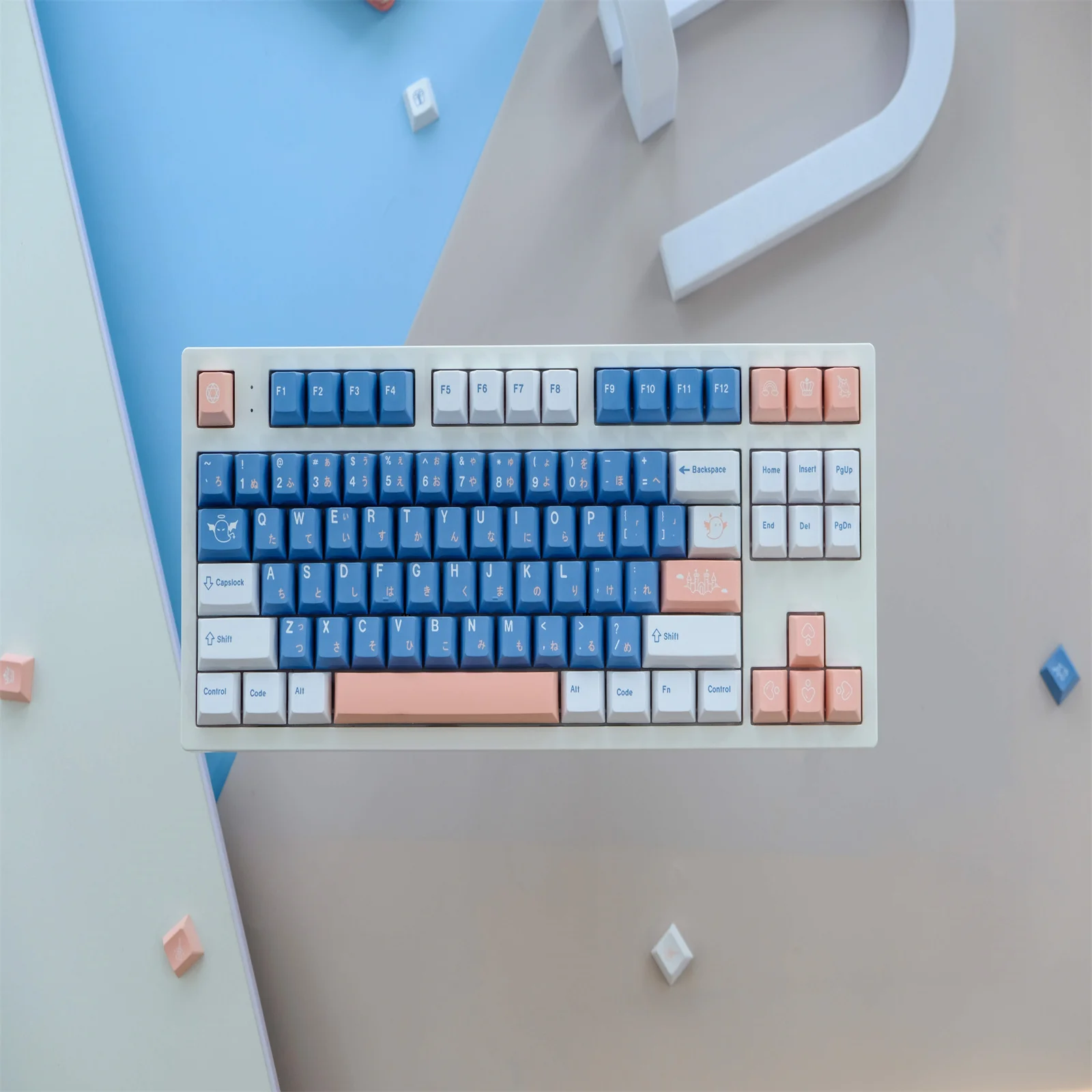 GMK-teclas de regalo, 134 teclas, Material PBT, perfil de cereza para teclado mecánico Cherry MX Switch 61/64/68/75/84/87/98/104 - imagen 3