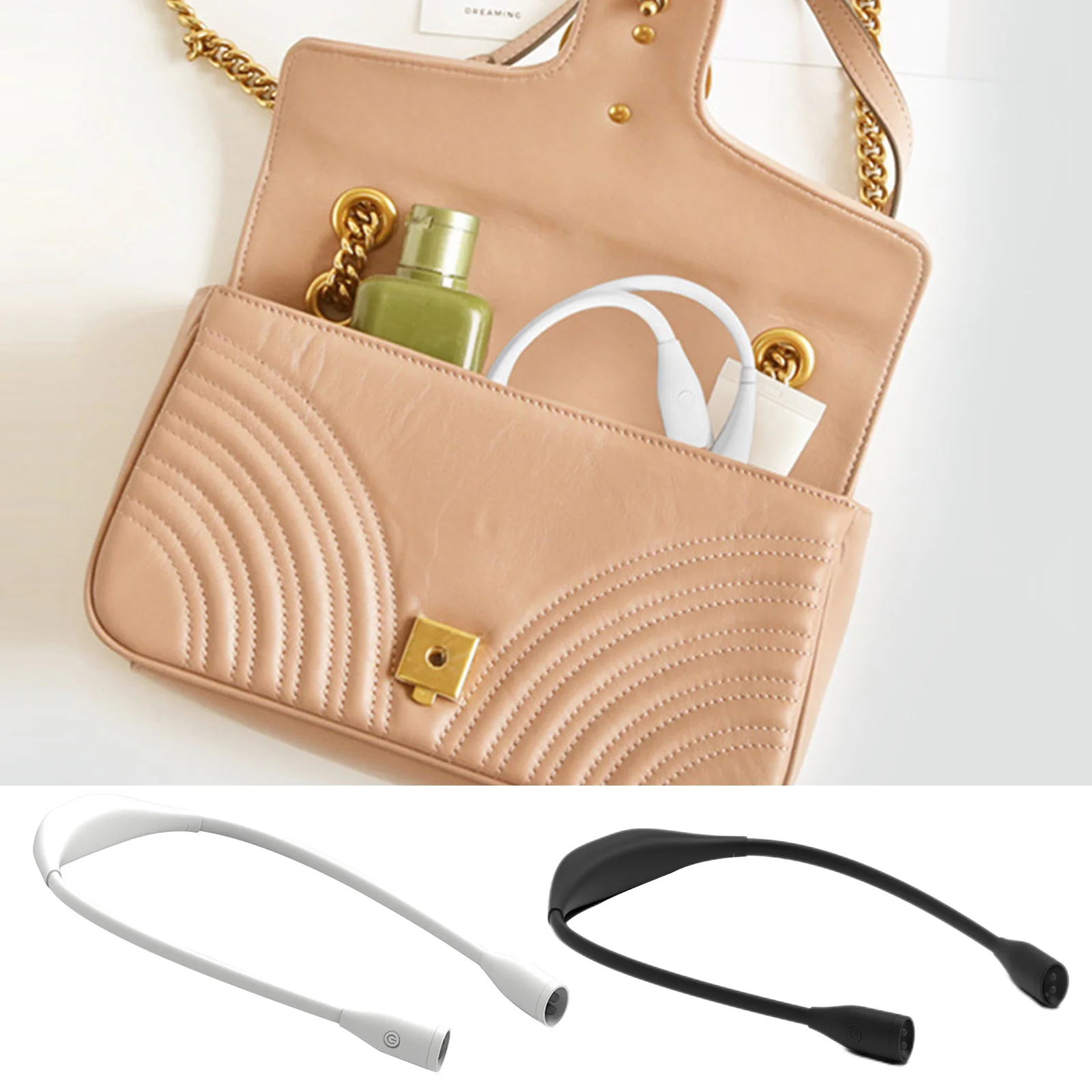 Lámpara de protección ocular USB, luz deportiva recargable con cuello Halter, ajuste de 360 grados, Mini lámpara de escritorio manos libres para senderismo - imagen 4