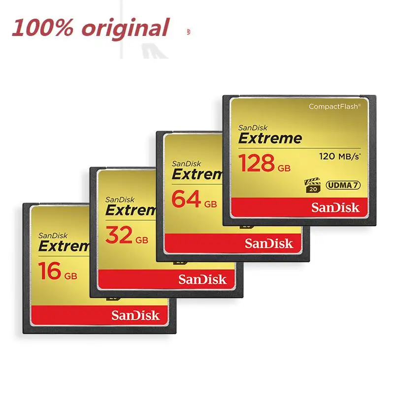 Tarjeta de memoria SanDisk 120 MB/S Extreme pro CFcards 32GB 64GB 128GB tarjeta flash compacta de alta velocidad para cámara DSLR y videocámara HD - imagen 3