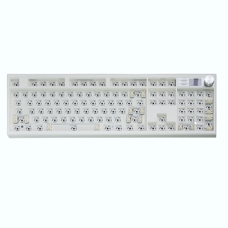 Kit de teclado mecánico GMK104, intercambiable en caliente, teclado para juegos compatible con bluetooth, estructura de junta retroiluminada a través de pantalla - imagen 4