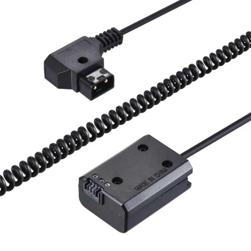Adaptador de batería ficticia v-mount/Anton Bauer d-tap a NP-FW50, acoplador de corriente continua, Cable en espiral para Sony A7, A7ii, A7S, A7R, A7sii, A7rii - imagen 4