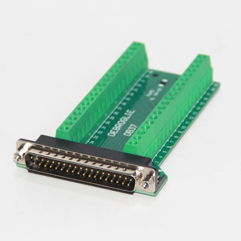 Conector macho hembra DB37 de 37 pines y 2 filas a adaptador de terminal, convertidor de D-SUB, módulo de señal de placa de terminales de 37 pines - imagen 4