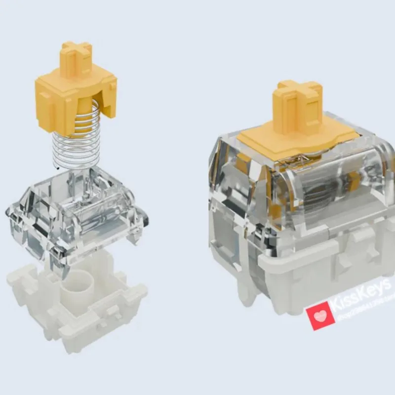 Wooting Lekker 60HE/60HE + interruptor magnético lineal L45 V2 gatillo 35cN PC carcasa superior transparente para accesorios de teclado para juegos - imagen 4