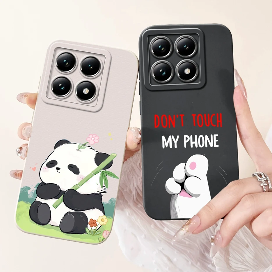 Para Xiaomi 14T Pro funda bonita de dibujos animados de perro suave TPU carcasa de protección completa para cámaras para Xiaomi Mi 14T Pro Mi14T 5G fundas de teléfono - imagen 3