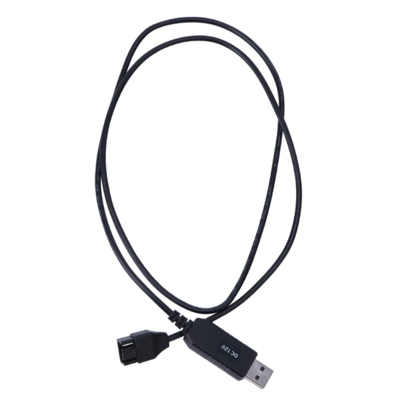 Cable adaptador de ventilador de computadora USB a 4 pines, Conector de Cable de alimentación Boost de 5V a 12V, 4 pines, 30CM, 50CM, 100CM - imagen 4