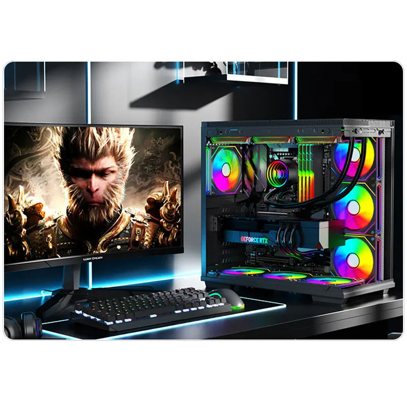 UPSIREN Poseidon espejo 360 360MM todo en uno refrigeración por agua espejo infinito diseño de cabeza fría ARGB PWM ventiladores soporte LGA1700 AMD AM - imagen 5