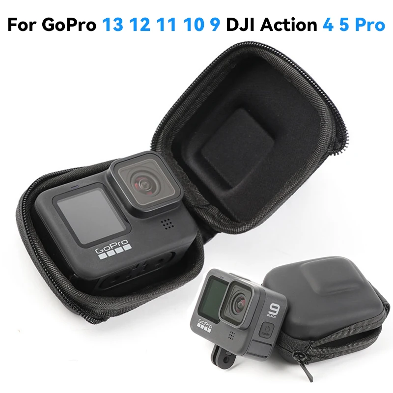 Bolsa de almacenamiento para GoPro Hero 13, 12, 11, 10, 9, 8, DJI Osmo Action 5 Pro 4, Mini caja portátil, accesorios protectores compactos Go Pro