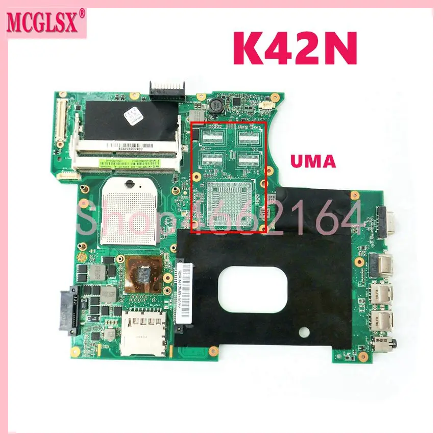 Placa base para ordenador portátil K42N UMA para ASUS A42N K42N X42N placa base para portátil 100% completamente probada OK - imagen 2