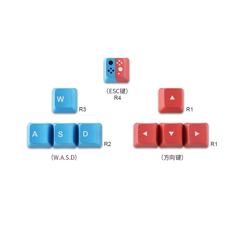 Teclas de Color PBT de sublimación caliente para teclado mecánico RGBY WASD Arrow, teclas ESC, Narotu dargan-ball, gorra de tecla de Anime de una pieza - imagen 2