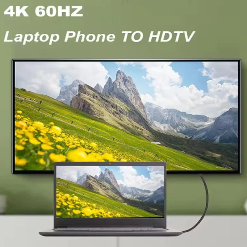 4K @ 60HZ Nylon MINI HDMI a HDMI Cable HDMI2.0 MINIHDMI macho A macho HD 1080P adaptador convertidor 1M 2M 3M 5M 10M Cable TV cámara - imagen 2