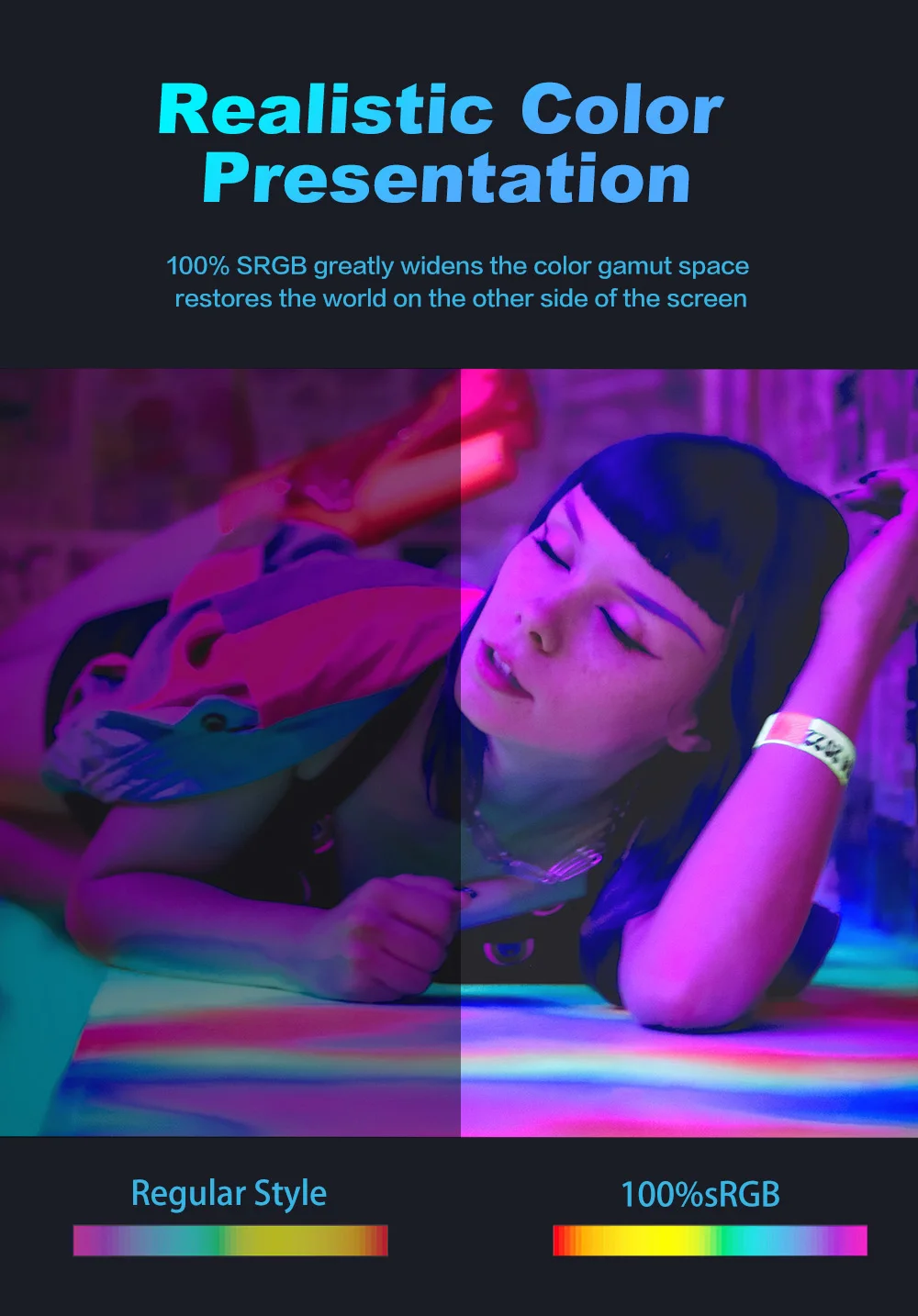 LESOWN-USB-C táctil capacitivo Compatible con HDMI, 100% sRGB, 120Hz, 12,7 pulgadas, pantalla de tira larga con altavoces - imagen 4