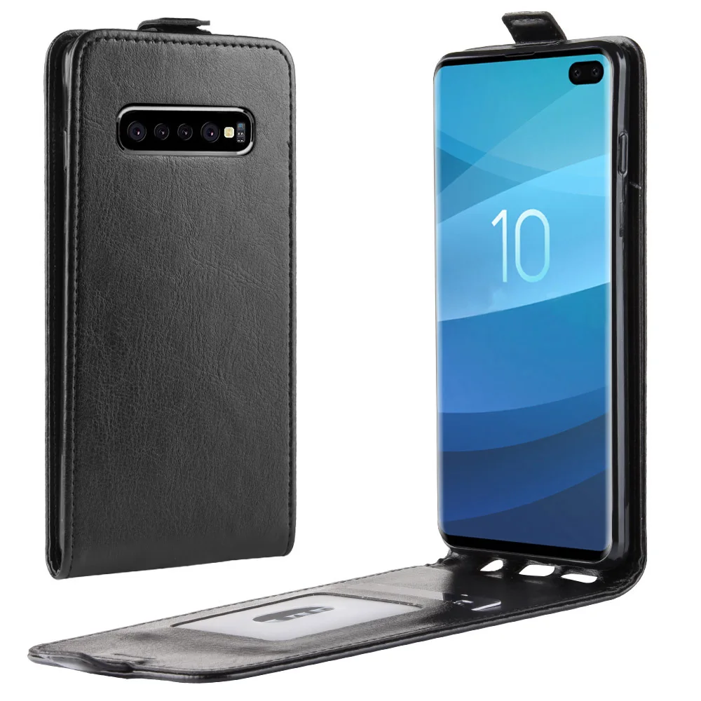 Para Samsung Galaxy s10 plus funda de cuero con tapa para Samsung Galaxy s10 Plus cubierta Vertical de alta calidad - imagen 5