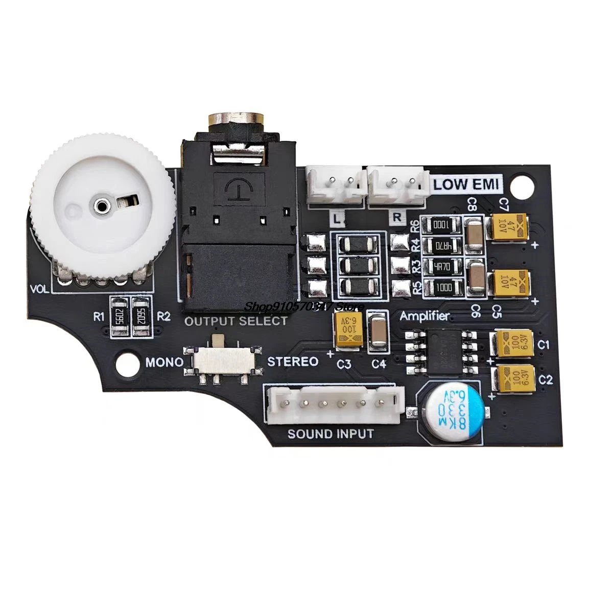 Placa de Audio de volumen de doble canal para consola SEGA Game Gear GG, pantalla LCD IPS Original de alto brillo, reparación de placa base - imagen 5