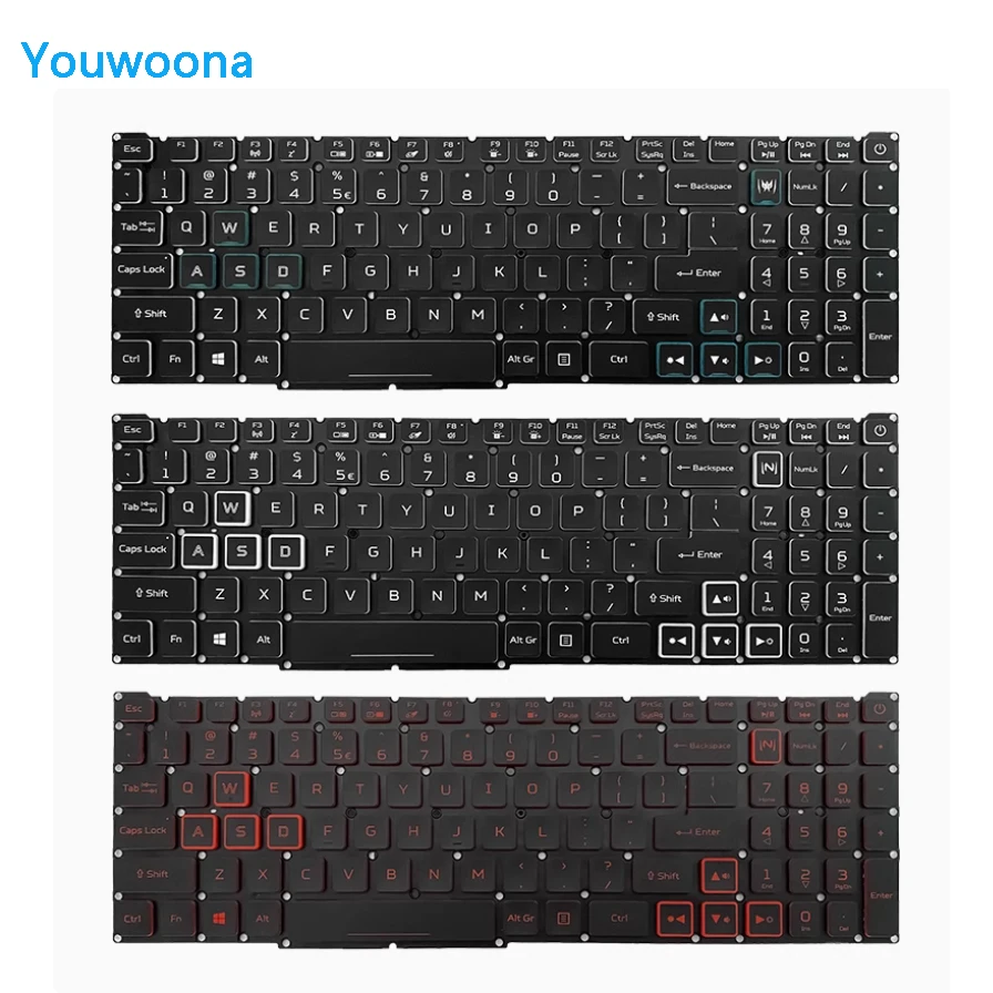 Teclado Original para portátil ACER Helios 300, cable de retroiluminación pequeño, N20C11, PH317-55, N20C3, PH315-53, nuevo