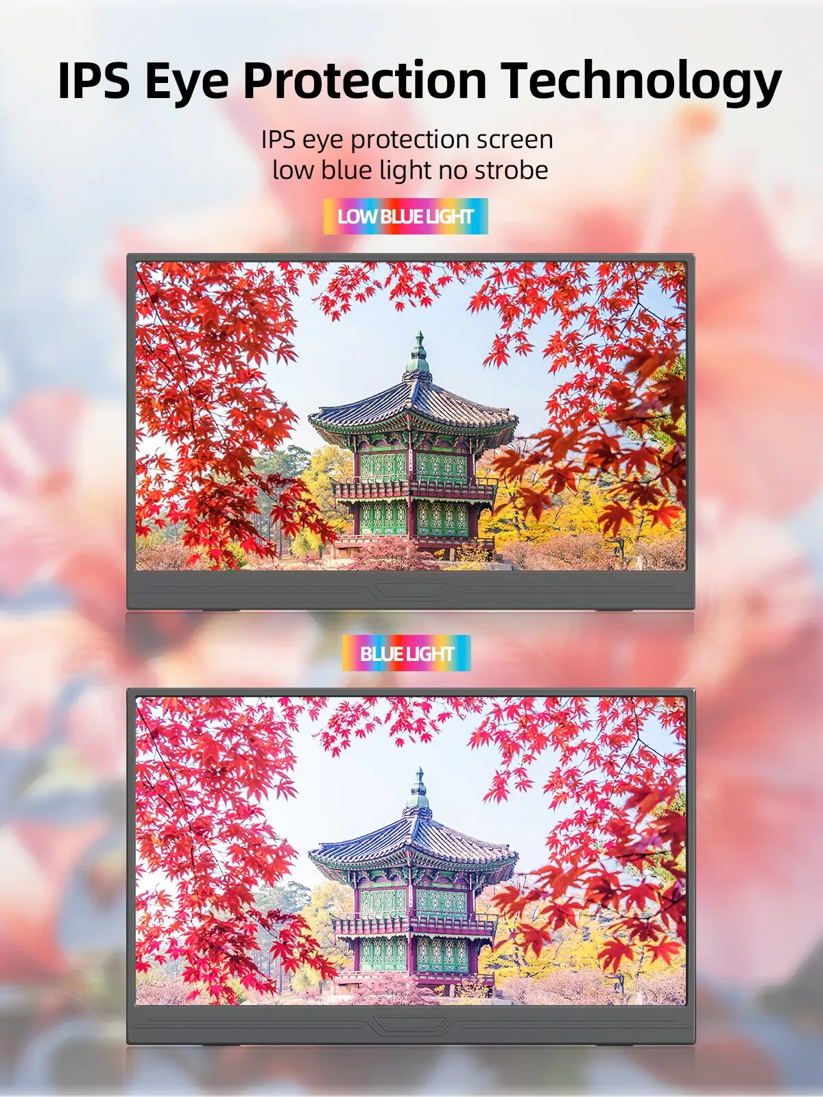 ZSUS-Monitor portátil de 15,6 pulgadas, pantalla táctil de 1920x1080, HDR, Luz Azul baja para XBox, PS4/ 5, Switch, Loptop, extensión de teléfono móvil y PC - imagen 3