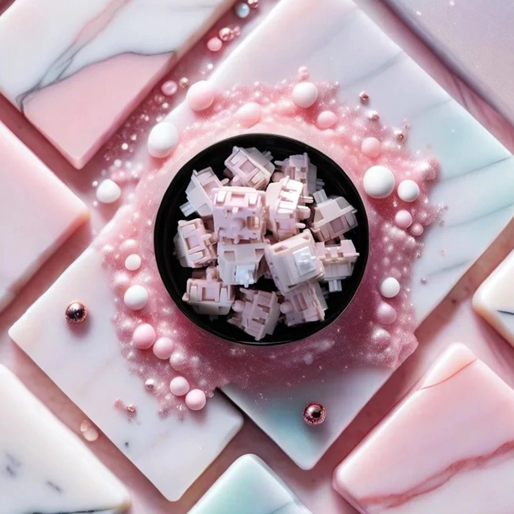 FEKER-interruptor de búsqueda de flores, interruptor lineal de 5 pines, 40G, POK, accesorios de teclado mecánico personalizados, eje mecánico de juego y oficina - imagen 2