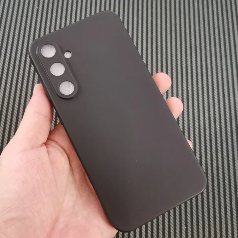 Funda suave de TPU para Samsung Galaxy S23 FE 5G, funda trasera de silicona para Samsung S23FE, carcasa de teléfono negra mate - imagen 2