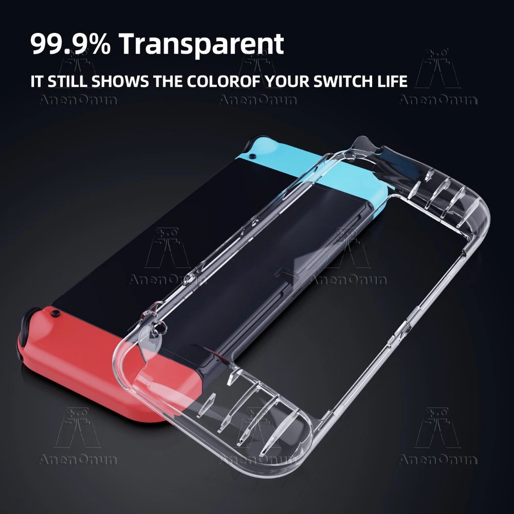 Funda protectora transparente de TPU para interruptor OLED, cubierta semienvoltura a prueba de golpes, antiarañazos, antideslizante, duradera, carcasa suave ultraclara - imagen 5