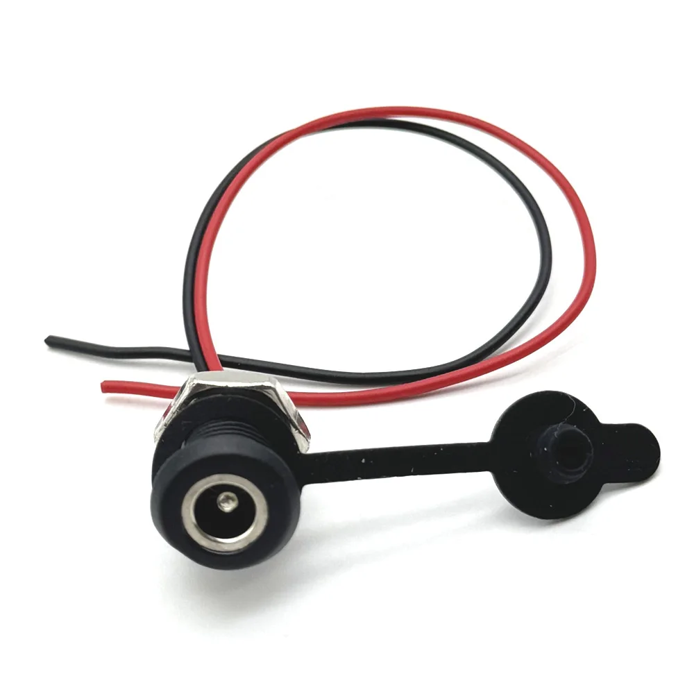 Toma de carga de alta corriente 2 pines 5A DC USB C con tuerca placa de bloqueo a presión TYPE-C 20V 55*21mm conector hembra 5521 impermeable - imagen 4