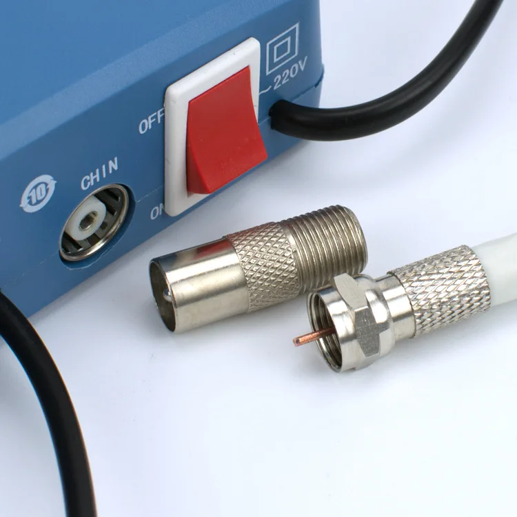 2/5/10 unids/lote adaptador macho aéreo F hembra a TV convertidor macho conector Coaxial satelital sincronización de datos TV enchufe Coaxial C5