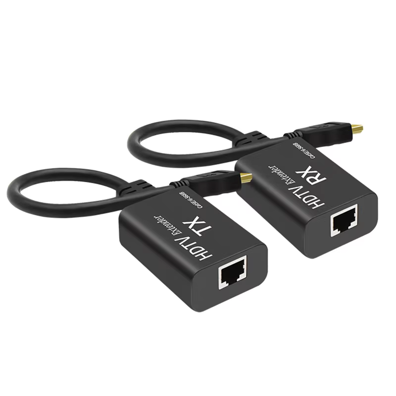 Extensor HDMI sobre Cat5e largo alcance Full HD con PoC incluye Cable