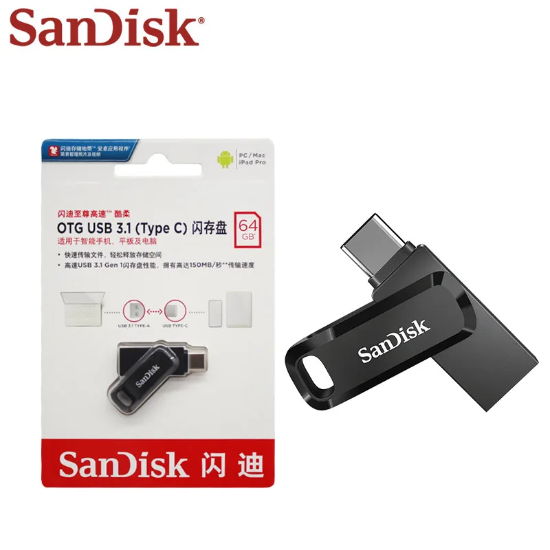 SanDisk Dual OTG Pen Drive para iPhone 15 16 USB 3,2 tipo C unidad Flash 64GB 128GB 256GB 512GB Max 400Mb/s memoria u disco Pendrive - imagen 5