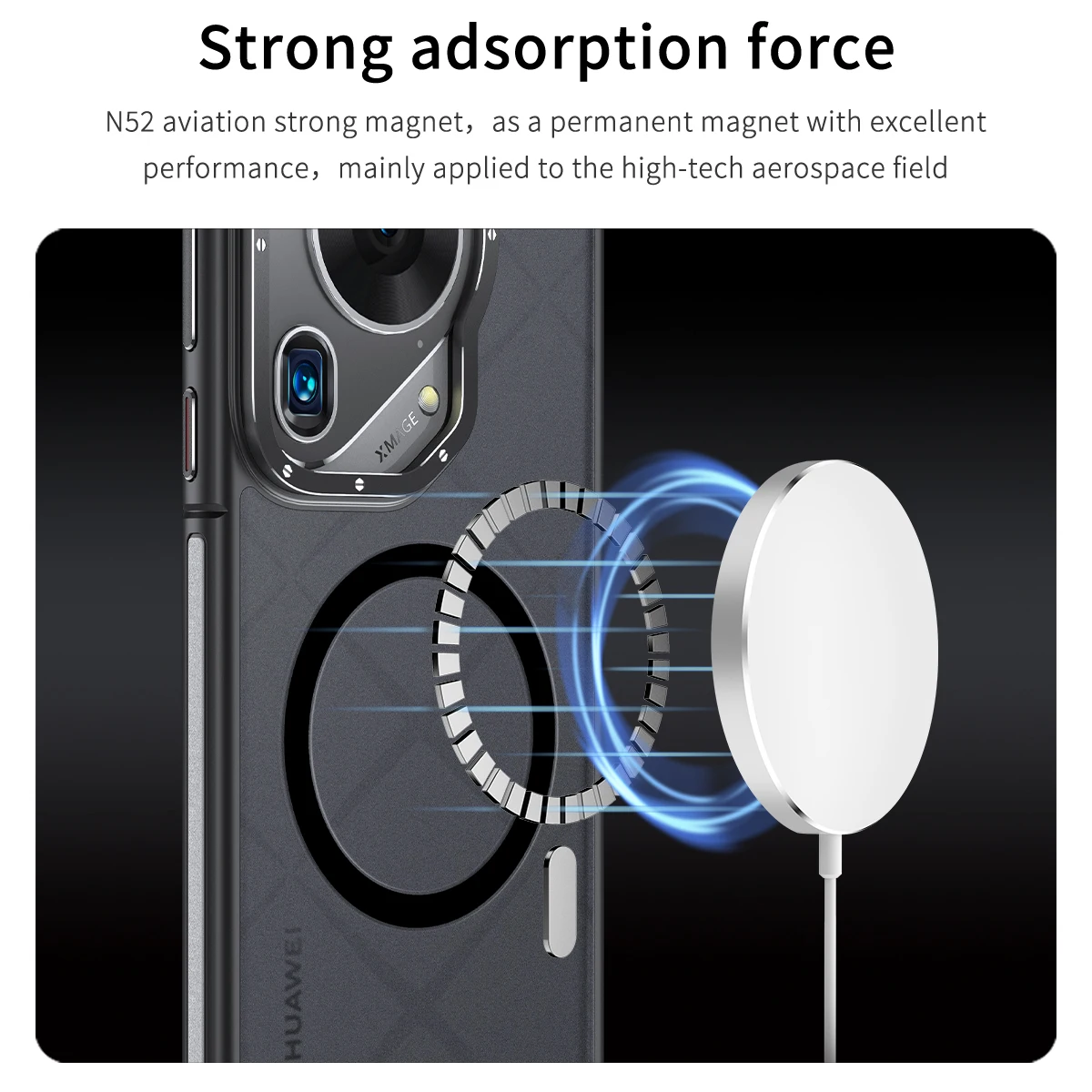 Funda Original a prueba de golpes con sensación de piel para Huawei Pura 70 Ultra Plus Pura70 Pro + Magsafe, funda trasera de teléfono híbrido - imagen 5