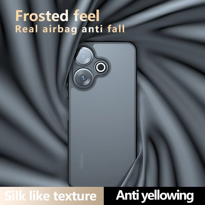 Para Xiaomi Redmi13 Redmi 13 4G Funda trasera para teléfono Airbag a prueba de golpes protección anticaída antihuellas mate Funda Coque - imagen 5