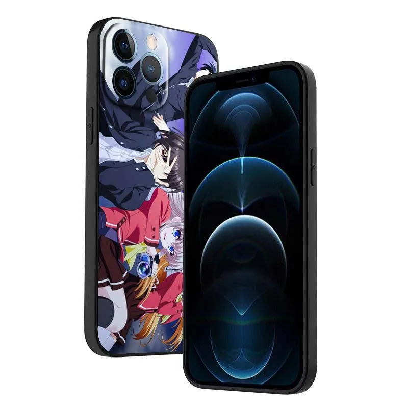 Funda ANIME Nao Tomori para Apple iPhone 12 11 8 7 6 6S XS XR X SE Mini Plus Pro Max funda de teléfono negra - imagen 5