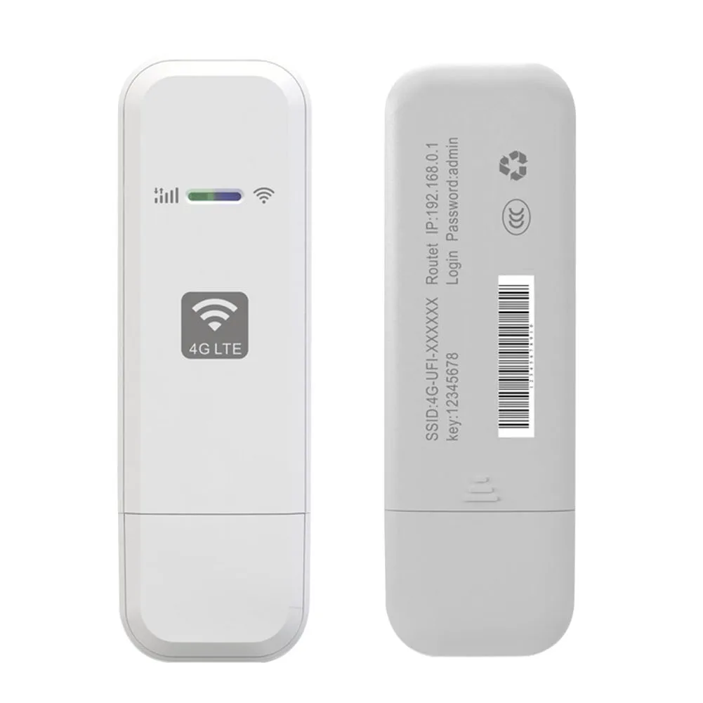 Enrutador WiFi USB 4G LTE, adaptador de red inalámbrico de 150Mbps con ranura para tarjeta SIM, versión europea Plug and Play para viajes al aire libre