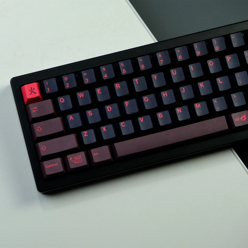 Juego de 129 teclas GMK Red Dragon, tapas de teclas de perfil de cereza, PBT, sublimación, para MX Switch 61/64/68/75/87/104/980 - imagen 5