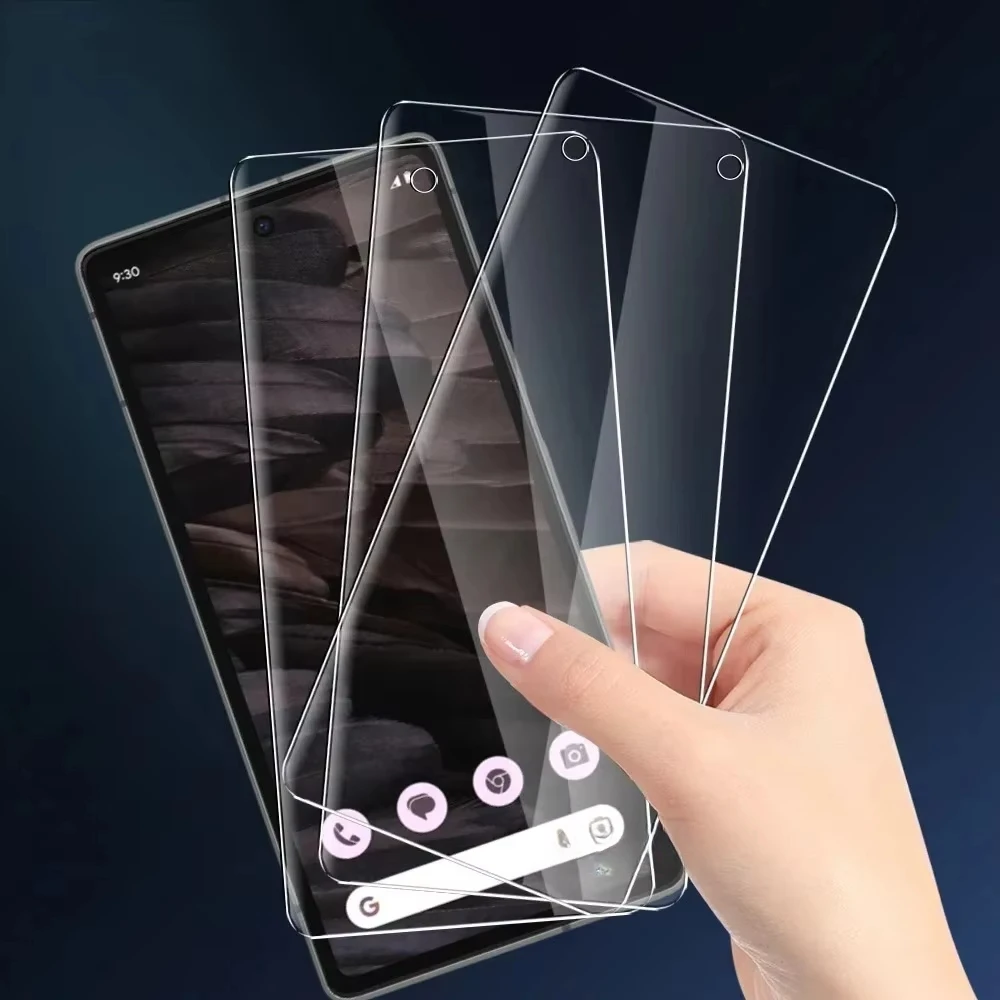 6In1 Gehärtet Für Google Pixel 8 8Pro 7 7A 6A Screen Protector Objektiv Kamera Abdeckung Film Pixel 7 Pixel 6a Pixel 8 Premium Glas - imagen 2
