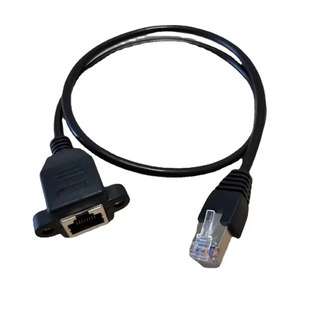 Cable Extensión RJ45 Macho-Hembra 60cm Montaje Panel - imagen 5