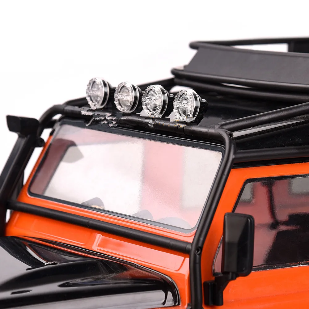 2 uds foco LED faros luz de techo 16mm para Axial TRX4 SCX10 1/10 1/8 coche trepador de control remoto accesorios 3V-7,4 V lámpara blanca - imagen 4