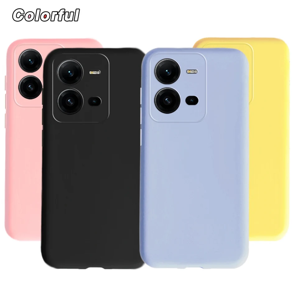 Para Vivo X80 Lite funda Vivo X80Lite 5G cubierta a prueba de golpes suave TPU silicona líquida funda trasera de teléfono para VivoX80 Lite 5G V2208 Shell - imagen 2