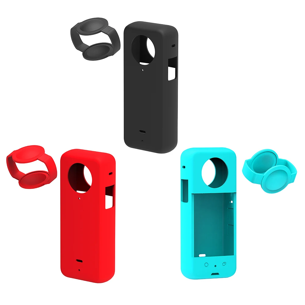 Cubierta protectora de silicona para cámara de acción, accesorios, cubierta protectora impermeable, Protector de cámara panorámica para Insta360 X3 - imagen 2