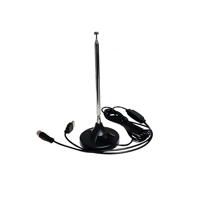 Antena de Radio inalámbrica FM/AM con amplificador de señal de 15dBi, Base magnética de refuerzo de largo alcance de 88-860MHz para el hogar y el coche, DAB + mejorado - imagen 3