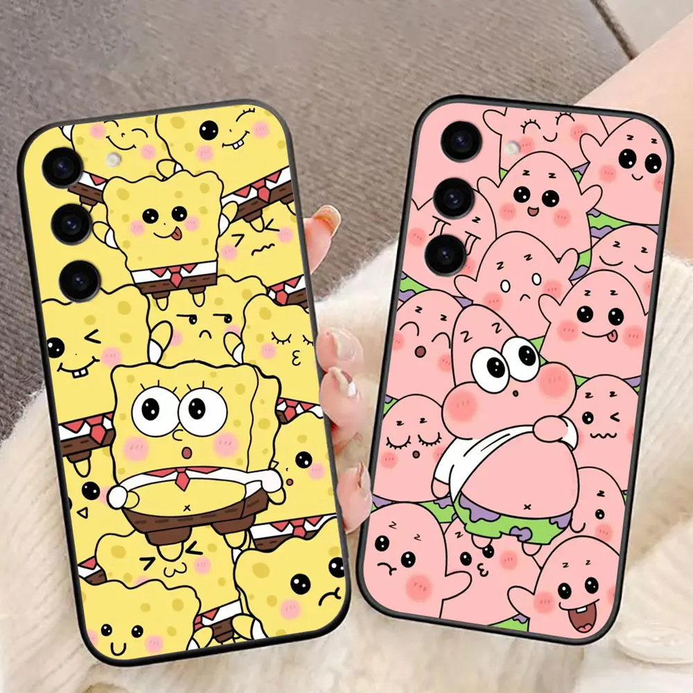 S-SpongeBob S-SquarePants Funda de teléfono para Samsung Galaxy S25 S24 S23 S22 S21 S20 FE S10 S9 PLUS ULTRA Funda Capa Shell - imagen 2